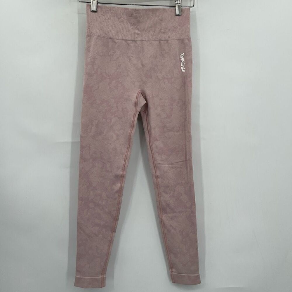 Gym Shark Light Pink High Rise Stretch Adapt Camo Seamless Leggings Medium